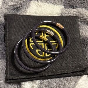 Elegant Navy Blue Budhagirl Bangle Set